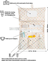 Sac de rangement pour couches de bébé personnalisé, sac de rangement portable pour les essentiels de bébé