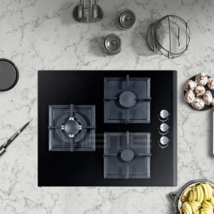 OEM/ODM Burner Gas Cooktop with Cast Iron & Glass Surface for & CE Approved for <b>Kitchen</b> Cooking - Product Image 3
