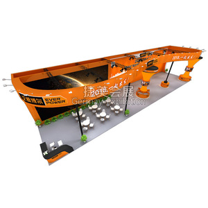 Stand de Exhibición Ever Power de 10m x 12m x 6m, Modular, de Aleación de Aluminio, Instalación Rápida, Techo Curvo, Naranja - Product Image 3