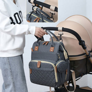 Sac à Dos à Langer de Luxe Oxford avec Tapis à Langer Chargeur USB Fourre-Tout Sac de Maternité pour Maman Nouveau-Né Enfants Sacs à Langer Bébé - Product Image 4