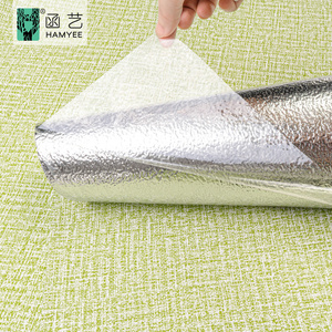 Cao Cấp 3D Bọt Màu Xanh Lá Cây Hình Nền Cuộn Tự Dính Bọt Tường Sticker - Product Image 1