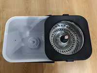 Serpillère magique rotative facile avec tête rotative à 360° et seau, serpillère auto-nettoyante pour sols et seau essoreur avec panier amovible