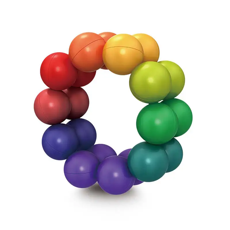 3D Fidget-Spielzeug bunte Brettspiele freie Rotation variable Form pädagogischer Puzzle-Ball Stresslinderungs-Spielzeug pädagogische Spielzeuge