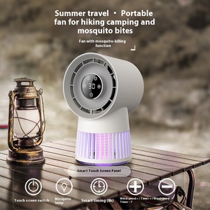 Lampe anti-moustiques sans lame rechargeable portable avec logo personnalisé, ventilateur de refroidissement d'air pour usage domestique - Product Image 2