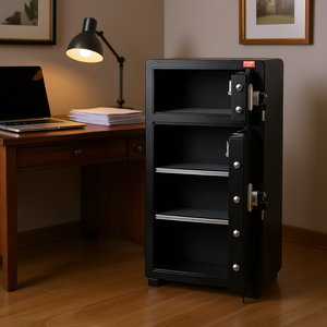 Coffre-fort à double porte Vevor 7,2 pieds cubes avec serrure à clé pour organiser l'argent, les documents, les bijoux et les montres - Product Image 2