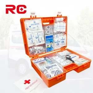 Nuovo design scatole di pronto soccorso in plastica ABS di vendita calda Kit di pronto soccorso sul posto di lavoro di grandi dimensioni con fornitore medico di accessori