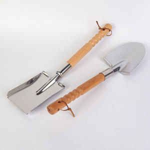 Pala de jardín de acero inoxidable con mango de madera para plantar flores, trasplantar, aflojar la tierra, herramientas de jardinería al aire libre - Product Image 2