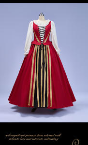 QQWZ013 Style <span class=keywords><strong>de</strong></span> cour européenne rétro grande taille fermeture Halloween moyen âge Renaissance Performance robe scène drame robe - Product Image 4