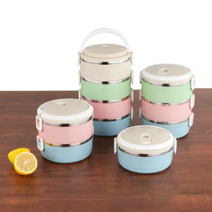 Cheap Stainless Steel Insulated Newborn Adult Bento <b>Lunch</b> <b>Box</b> Set <b>Stackable</b> Thermal Food Container Heatable Leak Proof Thermal - Product Image 5