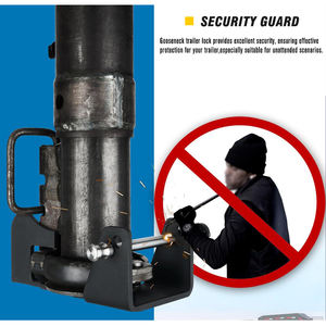 Cerradura de enganche de remolque de cuello de cisne de acero de alta resistencia compatible con todos los remolques de cuello de cisne de para transportistas de ganado y vehículos recreativos - Product Image 5