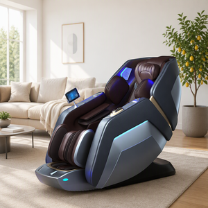 2026 3D <span class=keywords><strong>Medior</strong></span> Elektrischer Leder-Massagesessel mit Zero-Gravity-Funktion, faltbares Design, tragbar, 7-Zoll-Touchscreen-Controller - Product Image 1