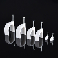 Serre-câbles en nylon réutilisables de 4/5/6 mm, noirs et blancs, clips circulaires pour câblage automobile