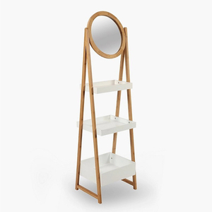 <span class=keywords><strong>Étagère</strong></span> en bambou classique à 3 niveaux, non pliable, multifonctionnelle, pour le salon - Product Image 6