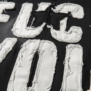 Muestras Gratis de Ropa Personalizada, Sudaderas con Capucha de Estilo Urbano, Bordados Desgastados, Parches, Talla Grande, Efecto Deslavado al Sol, Lavado Ácido, Vintage, con Cierre - Product Image 5