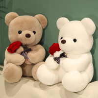 Ours en peluche rose mignon super doux, cadeau de Saint-Valentin pour déclaration d'amour, petit ours en peluche pour petite amie, grande quantité