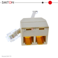 Adaptateur et séparateur mural pour ligne téléphonique RJ11 6P4C pour téléphone fixe