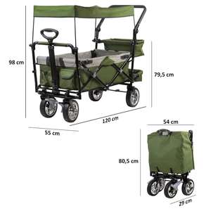 Carro plegable para niños al aire libre personalizado OEM, remolque de viaje, carro plegable, carrito de bebé portátil fácil de plegar - Product Image 2