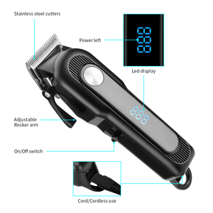 المهنية اللاسلكي الحلاق الانتهازي الصانع الشعر آلة قطع مصباح ليد بوحدة USB قابل لإعادة الشحن الرجال الكهربائية مشابك شعر - Product Image 2