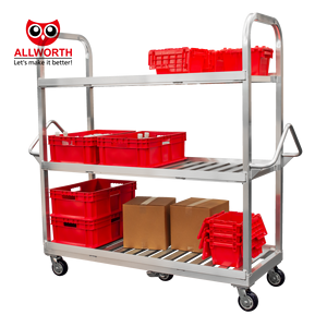 वर्कस्टेशन के लिए सबसे अधिक बिकने वाली उच्च गुणवत्ता वाले बहु-स्तरीय पिक कार्ट्स गोदाम ट्रॉली - Product Image 2