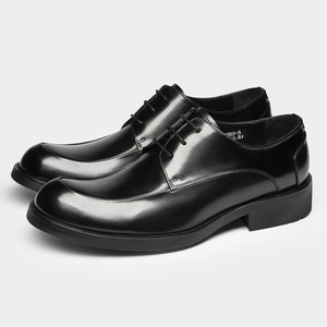 Chaussures de ville de luxe haut de gamme en cuir véritable poli à la main, imperméables, confortables, amortissantes et antidérapantes pour réunions de bureau et mariages - Product Image 6