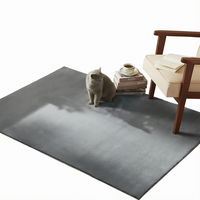 Moquette grise solide commerciale de 4 m de large, ignifuge et résistante à l'usure, pour la décoration des chambres d'hôtel et des bureaux