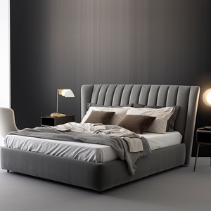 2026 Tùy Chỉnh Tufted Nền Tảng Giường Thiết Kế Mềm Mại Với Vải Nhung Đôi Lưu Trữ Vua Nữ Hoàng Kích Thước Giường - Product Image 5