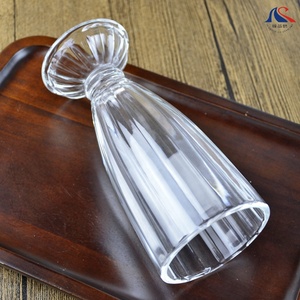 Verre nervuré haut de 12oz avec base de piédestal-Verres d'inspiration rétro pour magasin de <span class=keywords><strong>fontaine</strong></span> à soda - Product Image 3