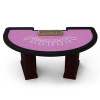 YH 96 Pouces Casino Rose Tables De Jeu Personnalisé Antique Poker Table Bois Noir Jack Blackjack Table