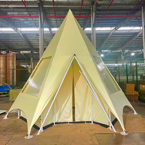 Safari <b>Tent</b> House Fully Furnished Interior Four-Season Steel Plywood Frame PVC Canvas Fabric Camping Long-Term Single - Product Image 2