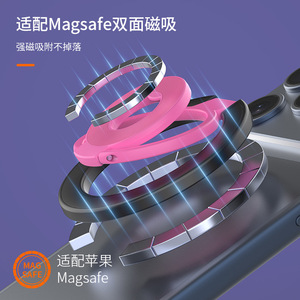 R29 Magnetic Phone Ring Stand For Apple IPhone <b>Desk</b> Mount PP Material <b>Foldable</b> Support - Product Image 2