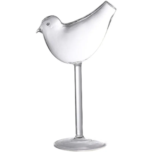 Copa de Cóctel de Vidrio de Borosilicato de 150 ml, Estilo Vintage, con Forma de Pájaro, Copa de Martini de Cristal con Tallo, Hecha a Mano, Moderna, para Fiestas - Product Image 1