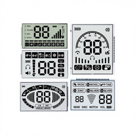 Layar LCD Segmen 7 Digit Reflektif TN Daya Rendah untuk Pena Lukis Grafiti Stereo 3D Otomatis