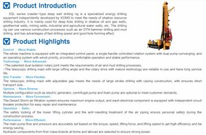 지열 우물 엔진 시추 장치 XSL3/160A 중국 제조업체 최저가 - Product Image 6