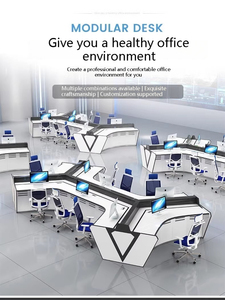 JKZHT-03 điều khiển hiện đại trung tâm hội nghị bàn gian hàng Neo Bàn nhân viên chỉ huy giám sát bàn sơn nướng văn phòng bàn - Product Image 6