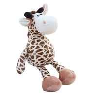En gros Personnage De Dessin Animé Personnalisé Animal De La Forêt En Peluche Jouets Éléphant Singe Tigre Lion Girafe Renard Poupées pour Enfants Cadeau