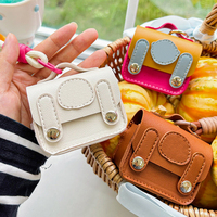 Nouveau Mini Sac à Main Porte-clés en Cuir 2026, Porte-monnaie, Étui pour Écouteurs, Mini Sac de Rangement Carré, Breloque