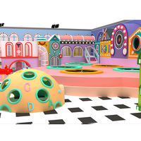 Équipement de parc d'attractions intérieur pour enfants, aire de jeux souple, piscine à balles, en plastique et bois, pour usage scolaire et domestique - Vente chaude