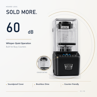 Mixeur Commercial Programmable MS-D866Q avec Écran TFT, 6 Préréglages Personnalisables, Moteur Sans Balais 1300W, Couvercle Anti-Bruit pour Café, Bar, Hôtel