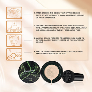 EELHOE Crème <span class=keywords><strong>BB</strong></span> Naturelle en Forme de Champignon Couvre les Imperfections du Visage et Illumine pour un Look de Maquillage Naturel Nude - Product Image 5