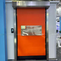 Portes à enroulement électriques en acier modernes pour intérieur, avec isolation thermique et finition de surface, pour usage en atelier