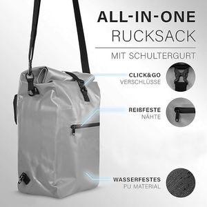 Échantillon gratuit Sac de vélo BSCI 30L avec fonction sac à dos, pour porte-bagages, facile à assembler, compartiment pour ordinateur portable - Product Image 5