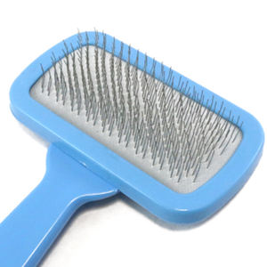 Cepillo y Peine de Acero Inoxidable con Mango Ergonómico de Plástico, Tamaño Mediano, para el Cuidado de Mascotas - Product Image 2