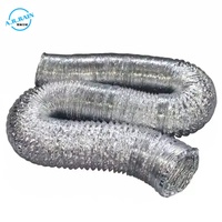 Tuyau flexible isolé blanc pour conduite d'air avec revêtement en feuille d'aluminium