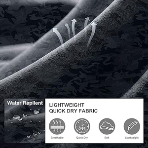 Pantalones Cortos de Golf Casuales para Hombre, de Spandex/Poliéster, Tinte Liso, Secado Rápido, Elásticos, Cómodos, Elegantes, con Logotipo - Product Image 5