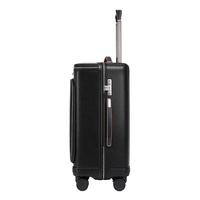 Sac de voyage pour homme de luxe en cuir véritable, imperméable, de haute qualité, avec logo personnalisé, adapté aux ordinateurs portables de 15 pouces et aux bagages de 20 pouces.