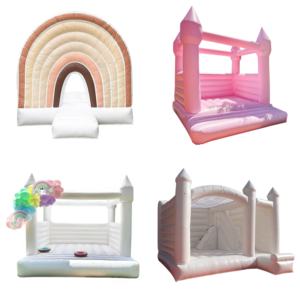 Castillo Hinchable Comercial Brincolín Inflable Blanco con Tobogán - Product Image 2