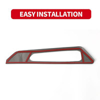 Accessoires d'intérieur en fibre de carbone en acier inoxydable pour voiture OEM pour 2022 Geely Coolray Cadre de garniture de panneau de changement de vitesse