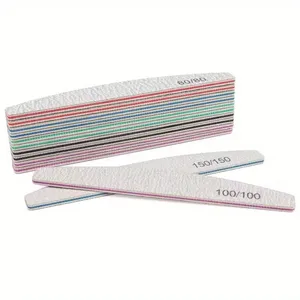 Lima de uñas profesional de 1/3/5/10 piezas, papel de lija 80/100/150/180/240, lima de uñas de media luna resistente y gruesa, accesorios y herramientas para uñas - Product Image 5