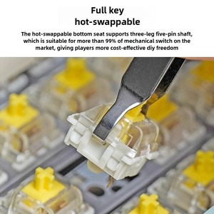 Mathew KC108คีย์บอร์ดกลไกไร้สาย3โหมด RGB แบล็คไลท์คีย์เต็มรูปแบบแป้นพิมพ์เงียบสลับร้อนที่กำหนดเองสำหรับ <span class=keywords><strong>Mac</strong></span>/ชนะ/พีซี - Product Image 5