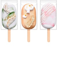 Boîte à sucettes glacées avec logo personnalisé Boîte en plastique transparent pour crème glacée pour animaux de compagnie